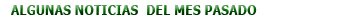 Noticias de enero y febrero 2011